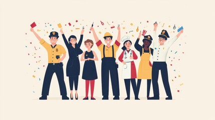 Obraz premium Brave Hearts: The Heroes of Firefighting