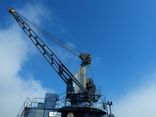 The crane jib is a testament to the power and precision with which heavy loads were once moved. An impressive example of industrial engineering.