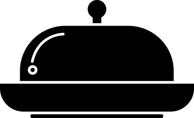  Flat Style Cloch Glyph Icon or Symbol.