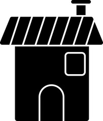 Glyph style Home Icon or symbol.