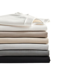 Realistic mockup of a white t-shirt on transparent background