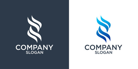 collection of initial letter R abstract monogram logo design vector