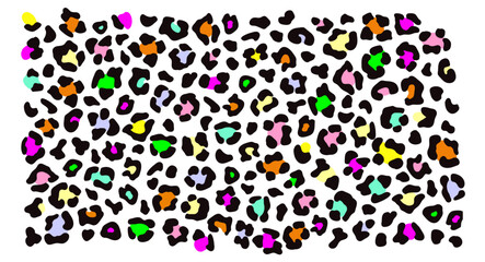 Leopard Pattern, Cheetah Prints Pattern, Colorful Leopard Pattern Background
