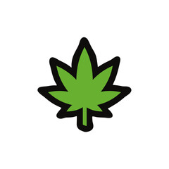 Weed, cannabis leaf