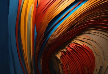 Naklejka premium Swirling paint illustration, AI generated
