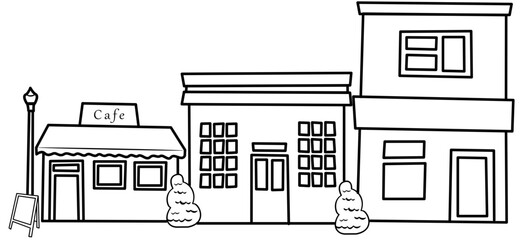 colorfull tall city building