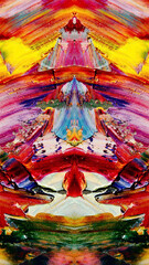 Abstract background art . Ethnic pattern. Mixtures of oil paint. Trendy hand painting canvas. Wall decor and Wall art prints Idea. 3D Texture. Art object