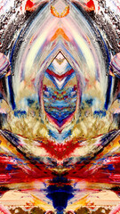 Abstract background art . Ethnic pattern. Mixtures of oil paint. Trendy hand painting canvas. Wall decor and Wall art prints Idea. 3D Texture. Art object