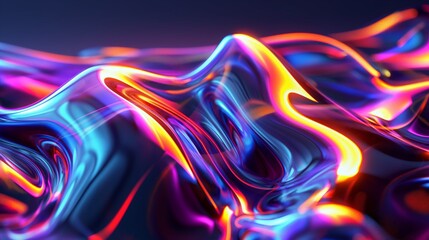 Fototapeta premium Glass waves with designs