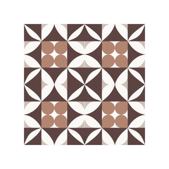 Minimalistic Geometric Coffee Pattern for Branding 