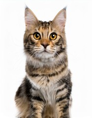 british cat isolated on white