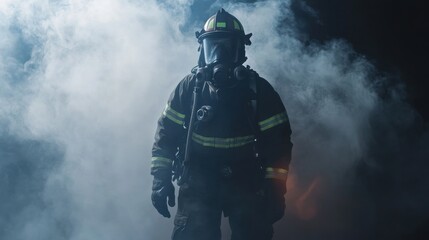 Fototapeta premium Brave Hearts: The Heroes of Firefighting