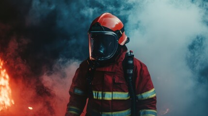 Obraz premium Brave Hearts: The Heroes of Firefighting