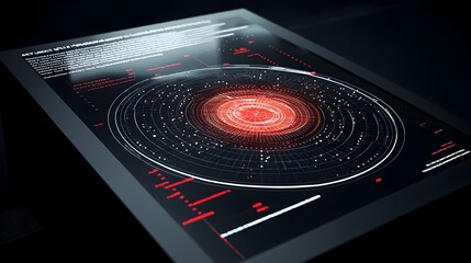 Innovative high tech board game featuring a captivating holographic display that showcases real time game statistics blending digital technology and strategic gameplay