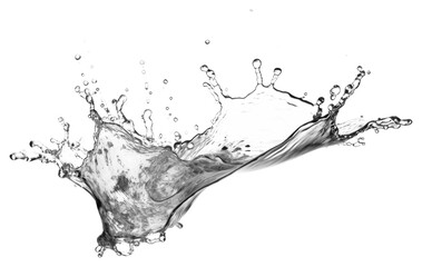 PNG Splash water white background refreshment.