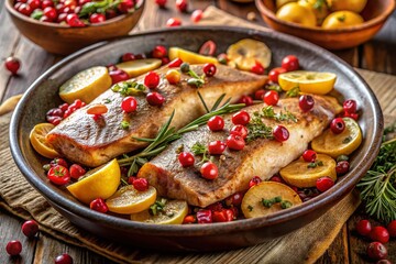 Baked Trout with Onions and Potatoes - Delicious Urban Cuisine Photography
