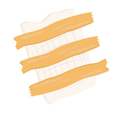 Gauze and plaster vector