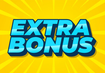 Extra bonus. Text effect in 3D style for social media or promotional ads