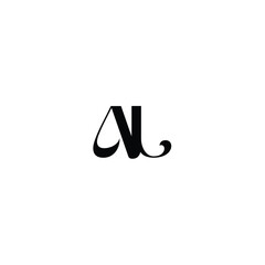 AL monogram logo design letter text name symbol monochrome logotype alphabet character simple logo