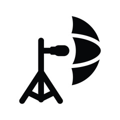 Lighting umbrella icon