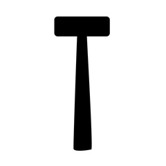 Hammer silhouette vector