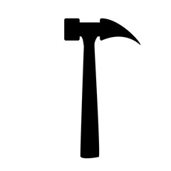 Hammer silhouette vector