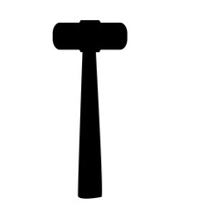 Hammer silhouette vector