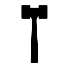 Hammer silhouette vector