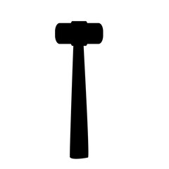 Hammer silhouette vector