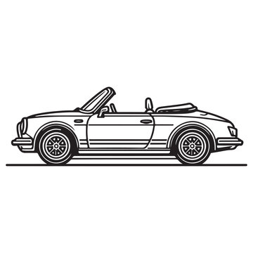 recommend clip art: Modern Car Silhouette Vector Illustration on White.