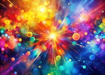 Fototapeta premium Bright Color Abstract Paint Texture with Bokeh Effect for Modern Graphic Design