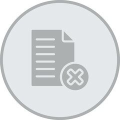 Delete File Icon Design