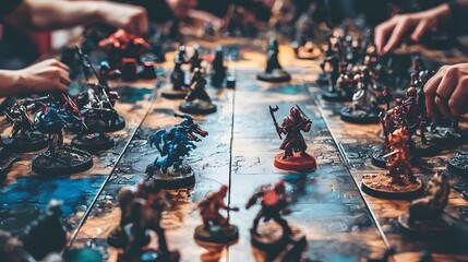 Competitive Board Game Night with Friends Engaging in a Fast Paced Leisure Activity Promoting Strategy Teamwork and Camaraderie During a Group Gathering