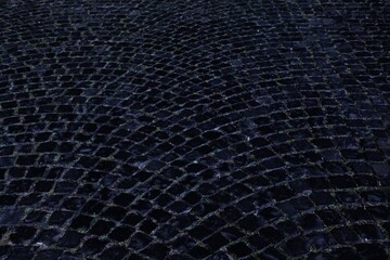 Night urban background - old town street