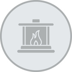 Fireplace Icon Design
