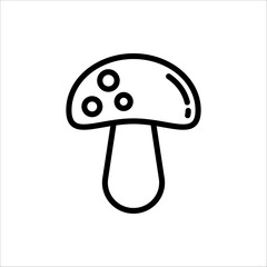 Mushroom icon. Mushroom Icon for web design. Isolated on white background.