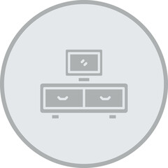 Tv Table Icon Design