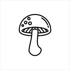 Mushroom icon. Mushroom Icon for web design. Isolated on white background.