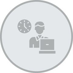 Workaholic Icon Design