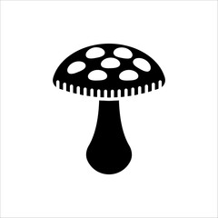 Mushroom icon. Mushroom vector illustration Isolated on white background.