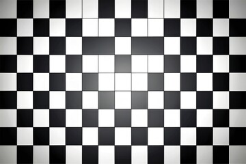 Obraz premium checkerboard pattern of aerial black and white squares