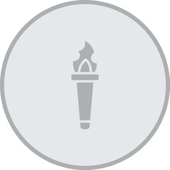Flame Torch Icon Design