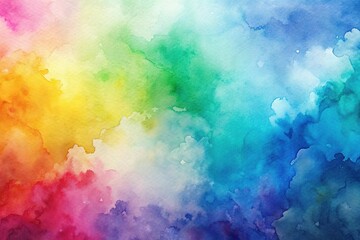 Abstract watercolor background with low angle