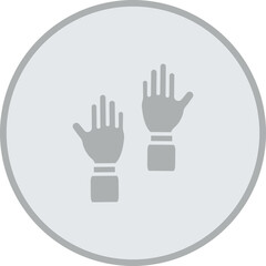 Hand up Icon Design