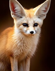 Fennec fox or Desert fox is a small crepuscular fox native to the deserts of North Africa