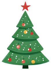 PNG Chirstmas tree christmas cartoon white background.
