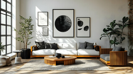 Modern Living Room Design with Minimalist Decor and Natural Light