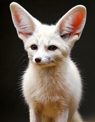 Fennec fox or Desert fox is a small crepuscular fox native to the deserts of North Africa