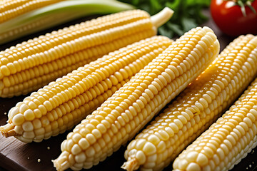 baby corn tasty popular vegetable often featured salads dishes visually