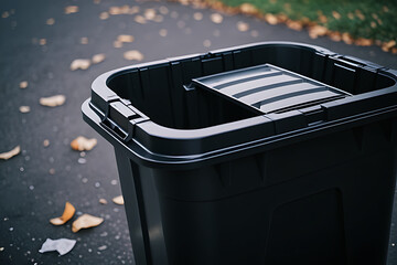 plastic trash full waste completely empty someone cut open clean inside